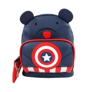 Marvel Captain America Bear Backpack w/ coin purse